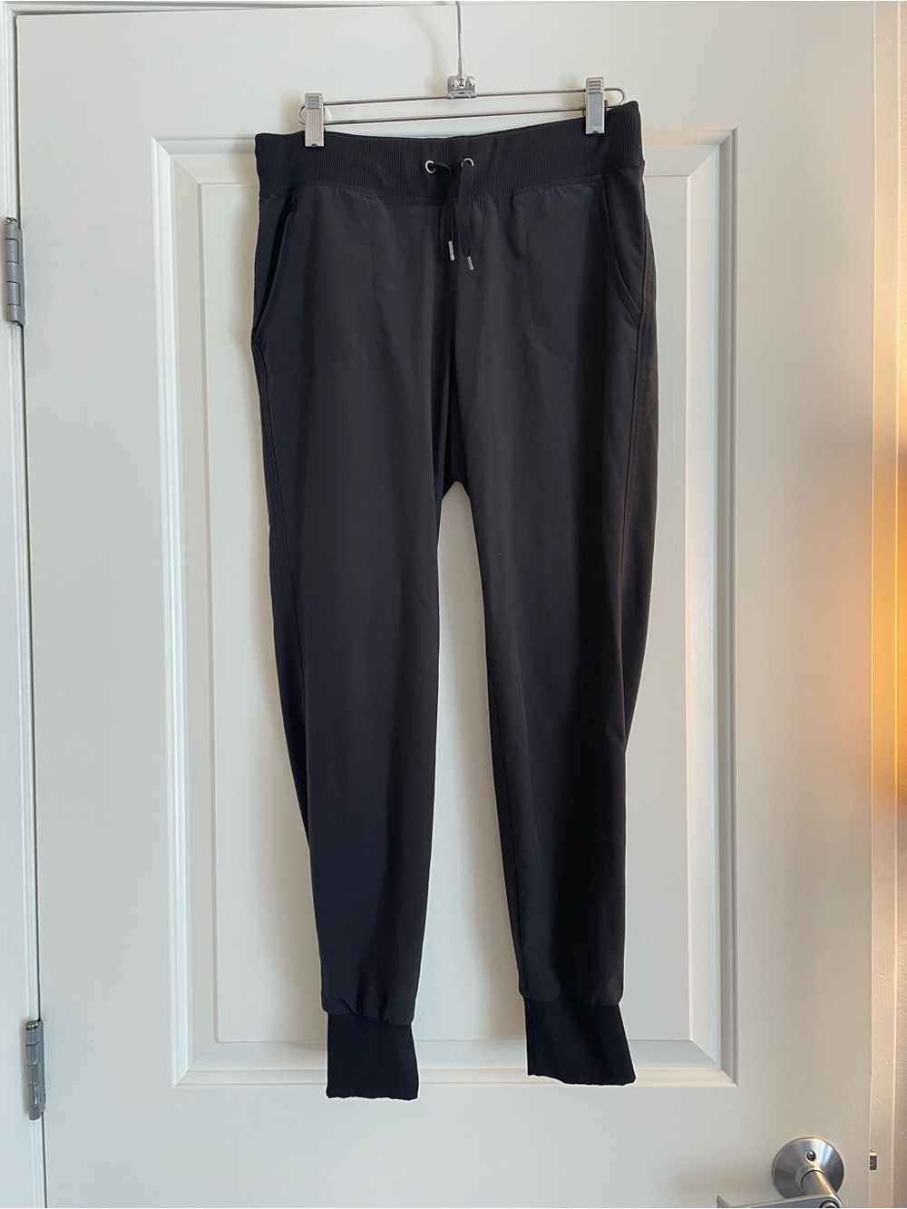 Athleta Black Joggers with drawstring waist